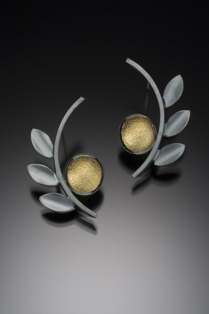 Leaf Motif Earrings - Beth Solomon Jewelry Studio | Beth Solomon ...